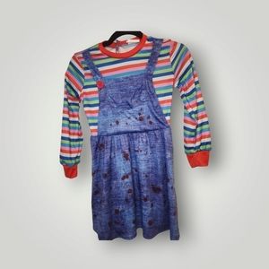 Chucky youth girl Halloween costume M 8 10 Size Medium 8/10